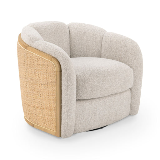 Daisy - Upholstered Swivel Chair - Coastal Sand - JaxCo Furniture