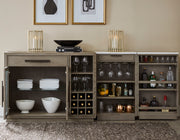 Pure Modern Dining - Multi-Functional Server With Bar Cabinet - Moonstone - JaxCo Furniture