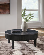 Marstream - Black - Round Cocktail Table - JaxCo Furniture