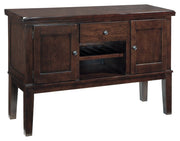 Haddigan - Dark Brown - Dining Room Server - JaxCo Furniture