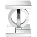 Breena - Rectangular Mirrored Acrylic End Table - Silver - JaxCo Furniture