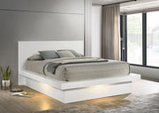 Jessica - Wood LED Panel Bed - JaxCo Furniture