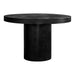 Cassius - Round Outdoor Dining Table - Black - Concrete - JaxCo Furniture