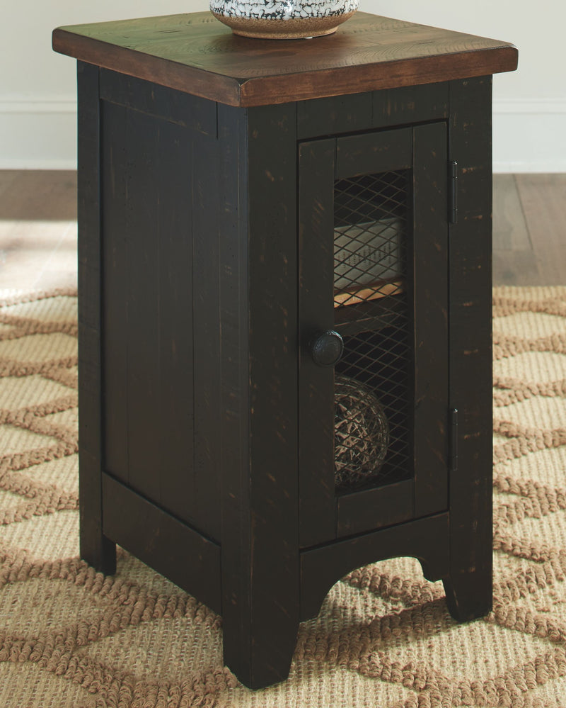 Valebeck - Black / Brown - Chair Side End Table - JaxCo Furniture