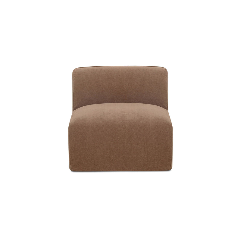 Isla - Armless Chair - Light Brown - JaxCo Furniture