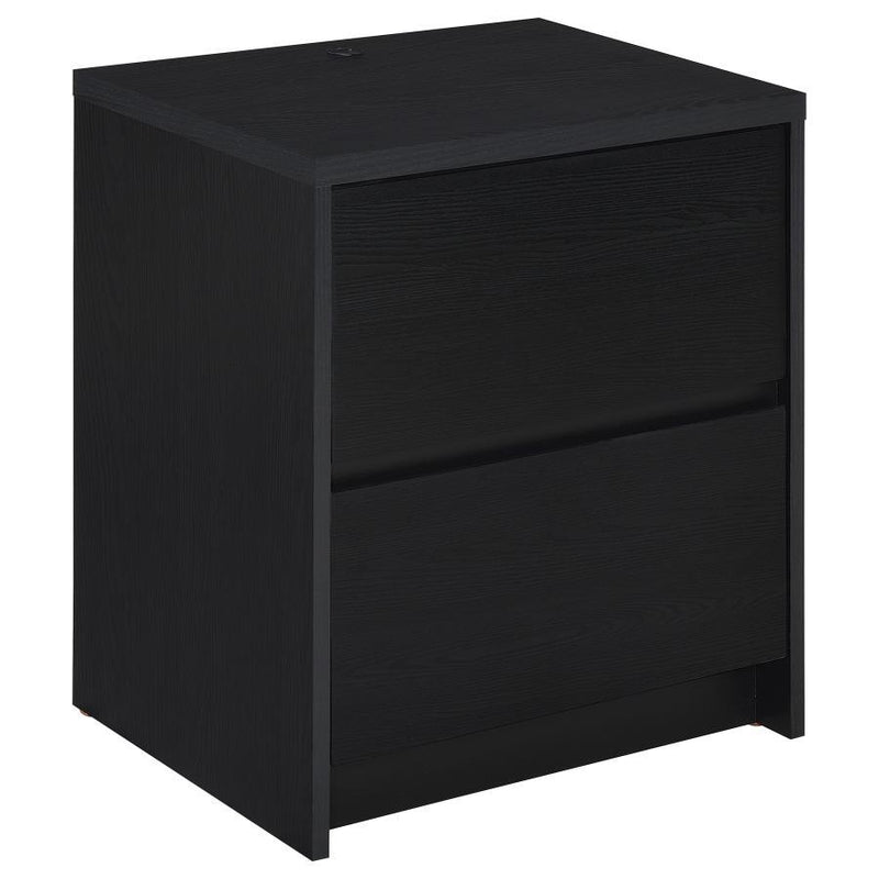 Westpark - 2-Drawer Nightstand LED Lights And USB - JaxCo Furniture