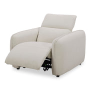 Eli - Power Recliner Chair - Warm White - JaxCo Furniture