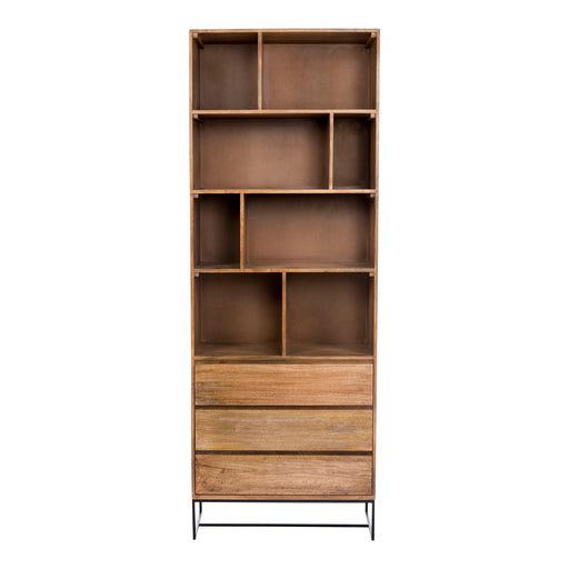 Colvin - Shelf With Drawers - Natural - JaxCo Furniture