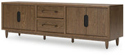Roanhowe - Brown - Extra Large TV Stand - JaxCo Furniture