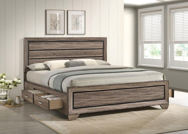 Kauffman - Wood Storage Panel Bed - JaxCo Furniture
