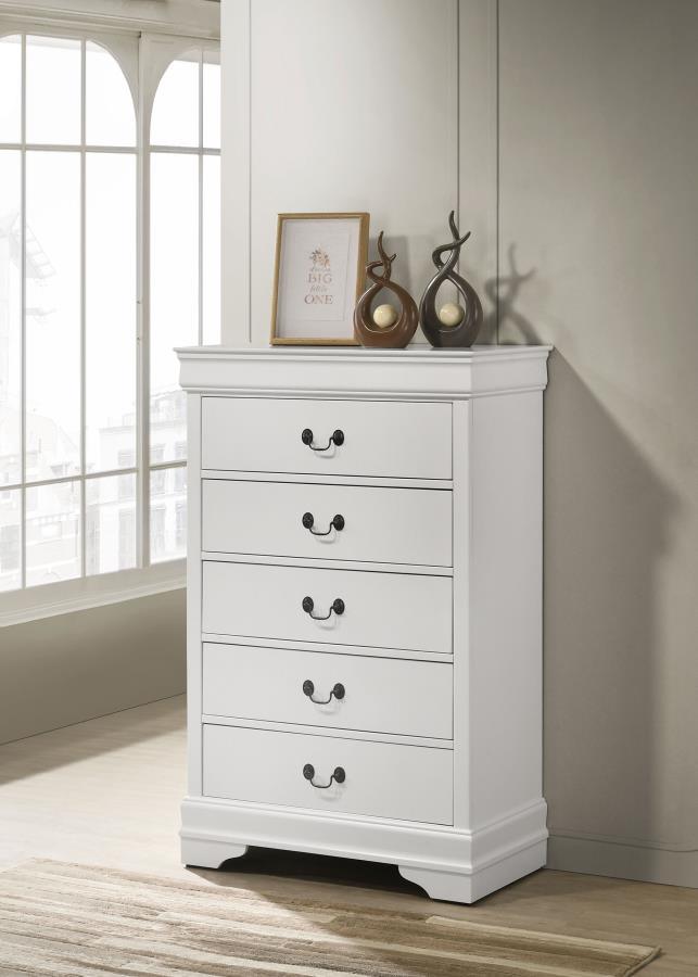 Louis Philippe - Five-drawer Chest - JaxCo Furniture
