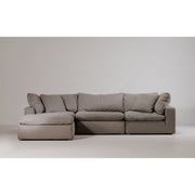 Clay - Livesmart Fabric Lounge Modular Sectional - Light Gray - JaxCo Furniture