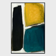 Mineral - 48" x 72" Painting Art by Buddy Whitlock - Blue / Yellow - JaxCo Furniture