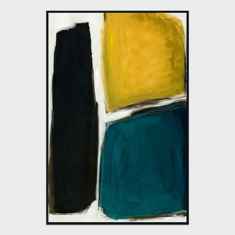 Mineral - 48" x 72" Painting Art by Buddy Whitlock - Blue / Yellow - JaxCo Furniture