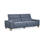 Alea - Leather Power Recliner Sofa - Blue - JaxCo Furniture