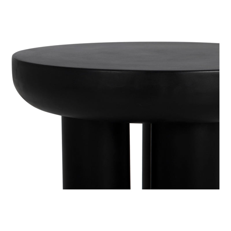 Rocca - Cement Side Table - Black - JaxCo Furniture