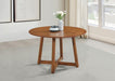 Dinah - Round Solid Wood Dining Table - Walnut - JaxCo Furniture