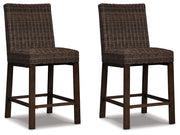 Paradise Trail - Medium Brown - Barstool (Set of 2) - JaxCo Furniture