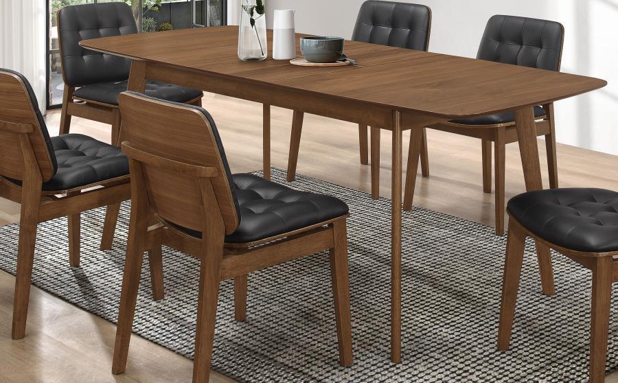 Redbridge - Extension Leaf Dining Table - Natural Walnut - JaxCo Furniture