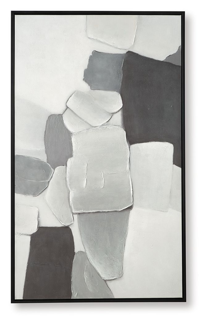 Adilson - White / Gray / Black - Wall Art - JaxCo Furniture