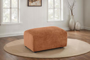 Burnett - Chenille Upholstered Ottoman - JaxCo Furniture