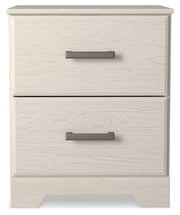 Stelsie - White - Two Drawer Night Stand - JaxCo Furniture