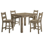 Cardova - 5 Piece Counter Height Dining Table Set - Vineyard Oak - JaxCo Furniture
