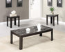 Rhodes - 3 Piece Faux Marble Top Coffee Table Set - Gray - JaxCo Furniture