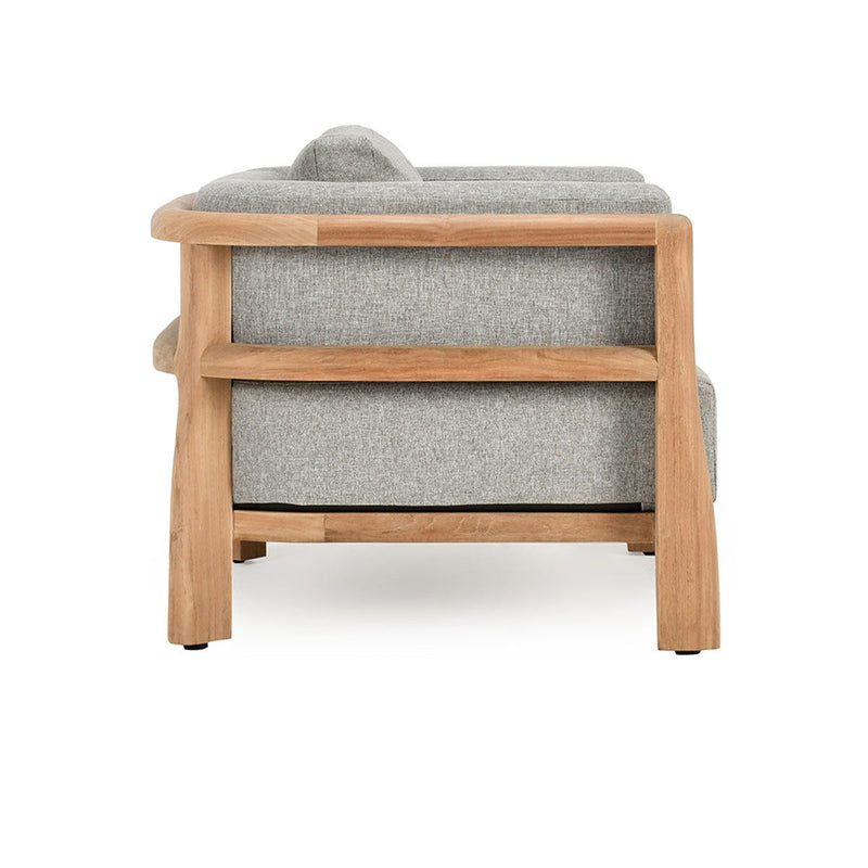 Aston - Outdoor Accent Chair - Natural / Gray - JaxCo Furniture