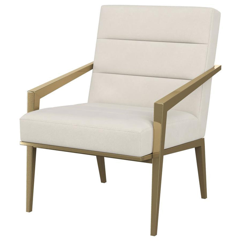 Kirra - Upholstered Metal Arm Accent Chair - JaxCo Furniture