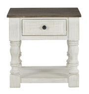 Havalance - White / Gray - Square End Table - JaxCo Furniture