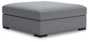 Bealton - Salt And Pepper - Oversized Accent Ottoman - JaxCo Furniture