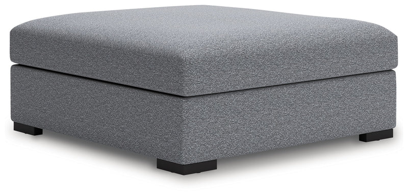 Bealton - Salt And Pepper - Oversized Accent Ottoman - JaxCo Furniture
