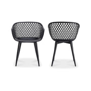 Piazza - Outdoor Chair (Set of 2) - Black - JaxCo Furniture