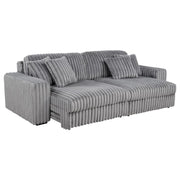 Jacana - Corduroy Upholstered Dual Power Chaise Sofa - JaxCo Furniture