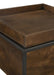 Ondrej - Square Accent Side Table Removable Tray - Dark Brown - JaxCo Furniture