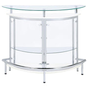 Amarillo - Freestanding Glass Top Home Bar Wine Cabinet - JaxCo Furniture