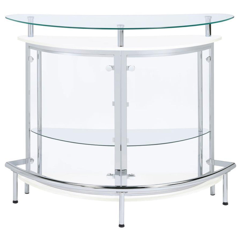 Amarillo - Freestanding Glass Top Home Bar Wine Cabinet - JaxCo Furniture
