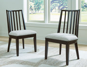 Galliden - Black - Dining Upholstered Side Chair (Set of 2) - JaxCo Furniture