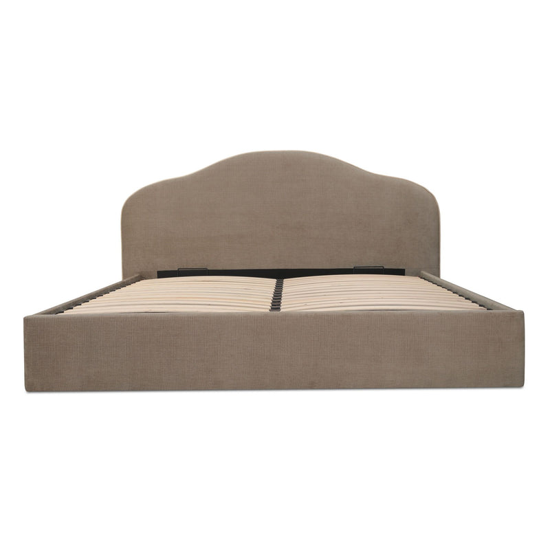 Maggie - Queen Storage Bed - Taupe