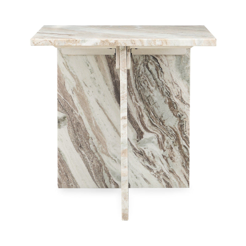 Bexly - Marble Square End Table - JaxCo Furniture