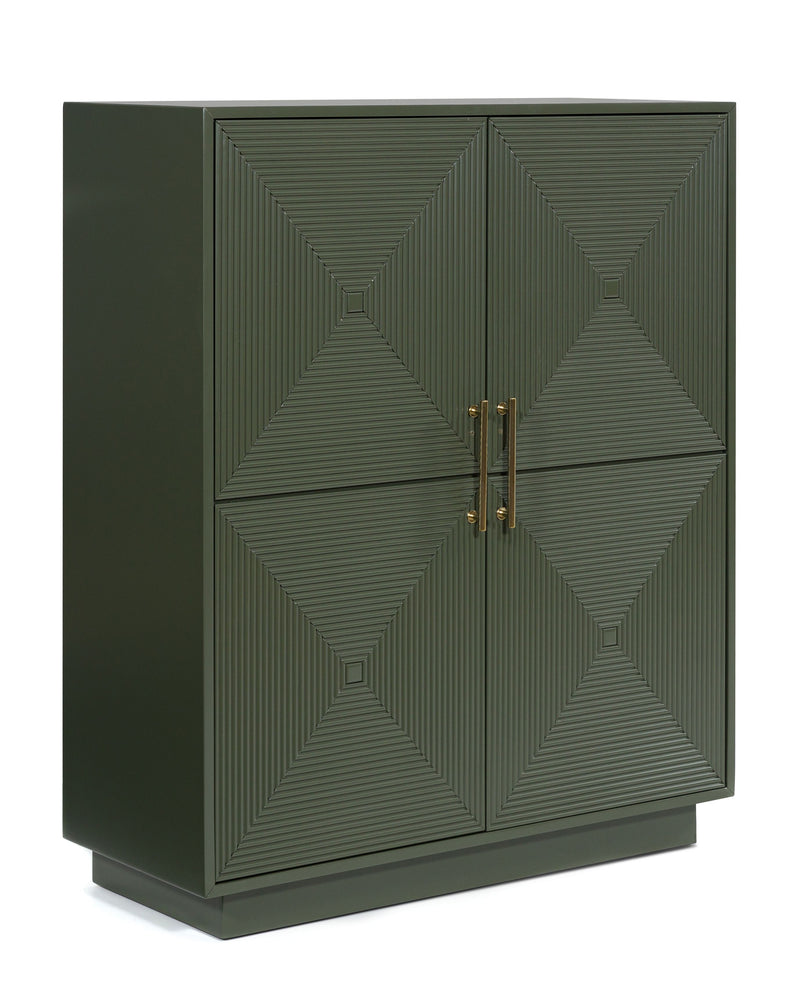 Geirwood - Dark Green - Accent Cabinet - JaxCo Furniture