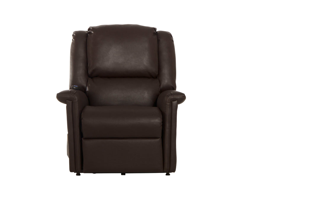 Elsie - Power Lift Power Lay Flat Recliner - Beige - Fabric - JaxCo Furniture