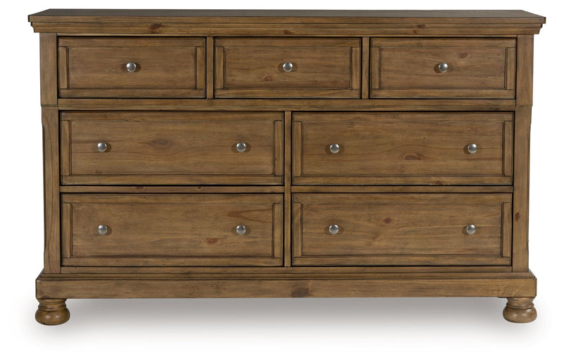 Feddinger - Medium Brown - Dresser - JaxCo Furniture