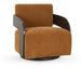 Toscana - Swivel Accent Chair - Amber - JaxCo Furniture