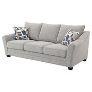 Tomkins - Boucle Upholstered Sofa - Light Gray - JaxCo Furniture
