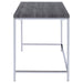 Kravitz - 1-Shelf Writing Desk - Weathered Gray - JaxCo Furniture