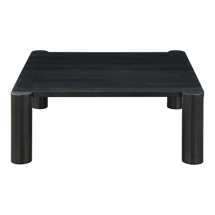 Post - Coffee Table - Black Oak - JaxCo Furniture