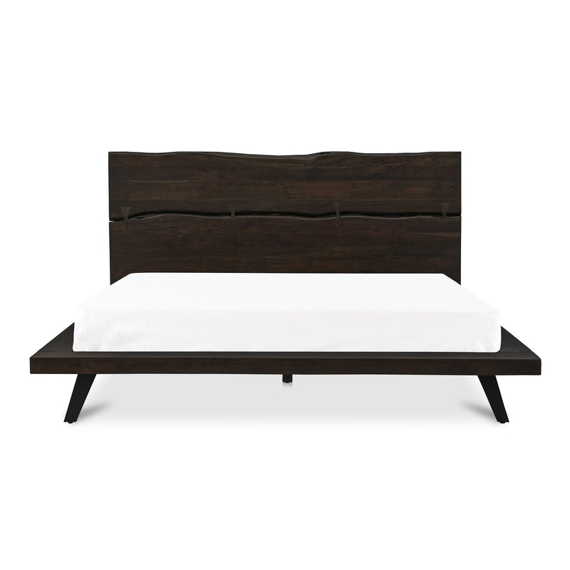 Madagascar - Queen Platform Bed - Dark Brown - JaxCo Furniture
