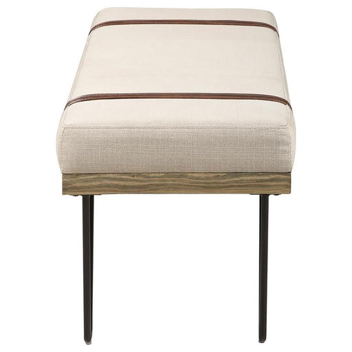 Austin - Fabric Upholstered Accent Bench - Beige - JaxCo Furniture